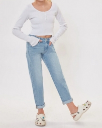 Kancan® Girls' Mini Mom Fit Jean