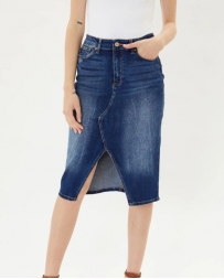 Kancan® Ladies' Front Split Midi Skirt