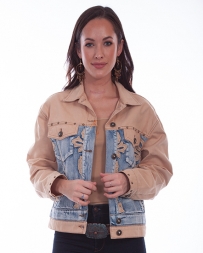 Scully Leather® Ladies' Color Block Denim Jacket