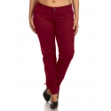 Younique® Ladies' Curvy Red Skinny Jeans