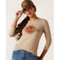 Ariat® Ladies' Southwest Logo LS Tee