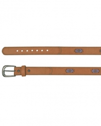 Catchfly® Girls' Aztec Design Leather Belt