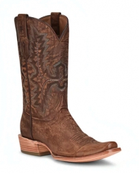 Corral Boots® Men's Brown Embroidery Square Toe