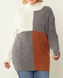 Entro® Ladies' Colorblock Sweater - Plus