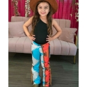 Girls' Aztec Fringe Flare Pants