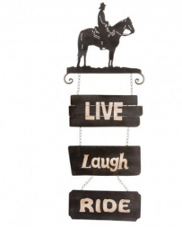 Jacks Tack® Live Laugh Ride Cowboy Sign