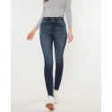 Kancan® Ladies' Hi Rise Double Button Skinny