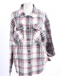 Kerenhart® Ladies' Plaid Lightweight Shacket