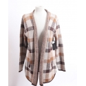 Ladies' Betty Plaid Cardigan Sweater - Plus