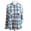 Ladies' Brushed Plaid Shirt - Plus