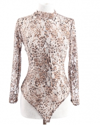 Ladies' Leopard Mesh Body Suit