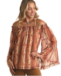 Panhandle® Ladies' Off Shoulder Western Top