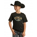 Rock & Roll Cowboy® Boys' Dale Graphic Tee Black