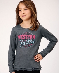 Roper® Girls' Western Barbie LS Tee