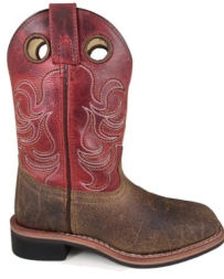 Smoky Mountain® Boots Kids' Jessie Brown/Apple Sq Toe Boot