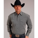 Stetson® Men's 2 Pocket Snap LS Print