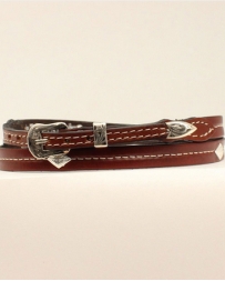 Twister 3/8" Hat Band With Diamond Conchos