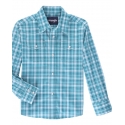 Wrangler® Boys' Wrinkle Resistant LS Plaid Snap