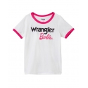 Wrangler® Girls' Barbie Logo Ringer Tee