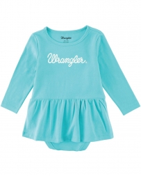 Wrangler® Girls' Infant Teal Skirted Onesie