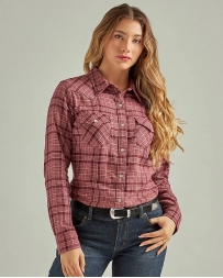 Wrangler® Ladies' Flannel Plaid Western Snap