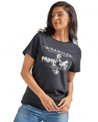 Wrangler® Ladies' Rearing Horse Logo Tee